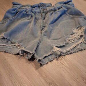 Junior cut off jeans shorts